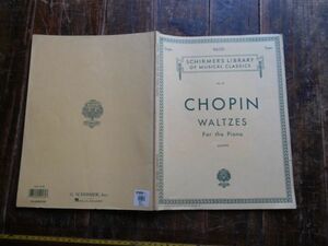 楽譜 バッハ　CHOPIN SHHIRMER