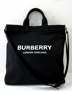 定価14万円↑美品 バーバリー LONDON ENGLAND 8026233 アーティ 2WAY ブリーフケース トートバッグ ショルダーバッグ ブラック