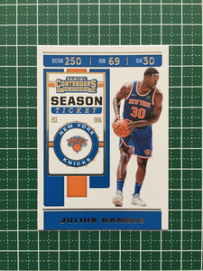 ★PANINI 2019-20 NBA CONTENDERS #53 JULIUS RANDLE［NEW YORK KNICKS］ベースカード SEASON TICKET 2020★