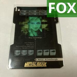 METAL GEAR SOLID TRADING CARD 038 FOX　メリル・シルバーバーグ　メリルシルバーバーグ