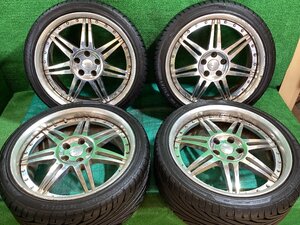 HYPER FORGED ハイパーフォージド 19x8.5JJ +41 5H PCD114.3 KENDA KAISER 245/35ZR19 22年製 夏タイヤ・アルミホイール 4本セット