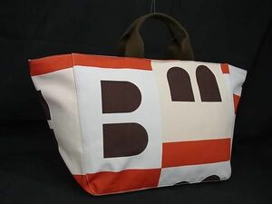 1円 ■美品■ BALLY バリー キャンバス 総柄 ハンドバッグ トート レディース メンズ マルチカラー FA8835