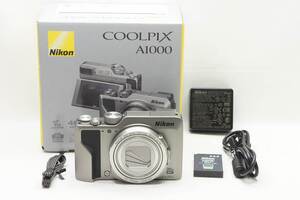 【適格請求書発行】美品 Nikon ニコン COOLPIX A1000 コンパクトデジタルカメラ シルバー 元箱付【アルプスカメラ】241116t