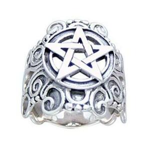 PeterStone: Scrollwork Pentacle Ring