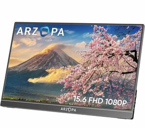 新品同様 ARZOPA A1 GAMUT モバイルモニター PORTABLE MONITOR モバイルモニター 約15.6インチ 送料無料 液晶ディスプレイ 1920x1080FHD H