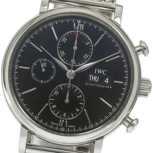 IWC SCHAFFHAUSEN IW391006 ポートフィノ デイデイト クロノグラフ 自動巻き メンズ 保証書付き_837280