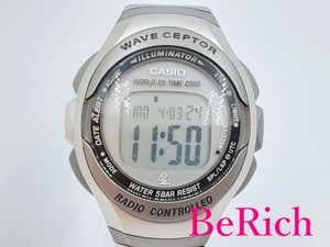 カシオ CASIO メンズ 腕時計 ウェーブ セプター WV-5011 デジタル グレー 文字盤 SS クォーツ QZ ウォッチ WAVE CEPTOR 【中古】 ht4506