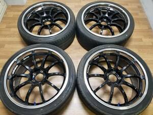 【希少】19インチ 9J +35 PCD114.3 ADVAN Racing RS-D ランエボ S14 S15 GTR R33 R34 Z32 Z33 Z34 GRB GVB VAB WRX STI GDB RZ RS DF RG TC