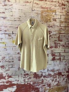 60s KENNINGTON HOPSACK B.D.SHIRT ヴィンテージ ビンテージ ホップサック ボタンダウンシャツ BDシャツ 3点留め 半袖シャツ 50s 送料無料