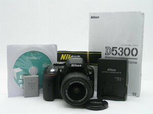 ★ハローカメラ★1285 Nikon D5300 (DX VR AF-S NIKKOR 18-55mm 3.5-5.6G II)2416万画素 説明書 付属品あり 動作品 1円スタート 即決有り