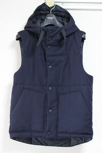 Engineered Garments ウール ダウンベスト XS プリマロフト　エンジニアードガーメンツ　ダークネイビー　ジャケット　フード　パーカー