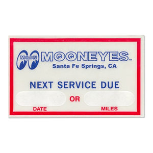 送料65円　MOON Next Service Due ステッカー　MoonEyes