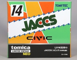 即決！ トミカ リミテッド ヴィンテージ ネオ LV-N229b ホンダ JACCS シビック グループA 92年仕様 JTC #14 新品・未使用品 