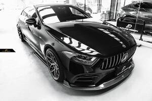 【FUTURE DESIGN正規品】BENZ メルセデス・ベンツ CLS-Class W257 C257 フロント用リップスポイラー 本物DryCarbon ドライカーボン AMG