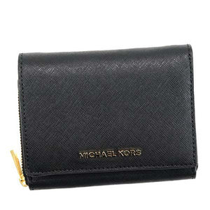 マイケル・コース MICHAEL KORS 財布 32F6GTVF2L JET SET TRAVEL MD ZA BILLFOLD ジェットセット 二つ折り財布 黒 新品