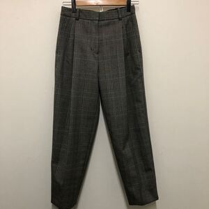 (24)3.1 Phillip Lim f スラックス パンツ O ポリエステル グレー チェック柄 F212-5147CWT 