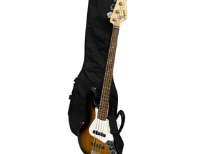 suquier スクワイヤー Jazz Bass エレキベース 弦楽器 音楽 練習 演奏 4弦 ベースバッグ付き ケース コレクション 本体