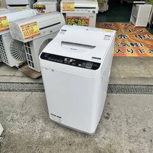 A6290【乾燥機能付き洗濯機!!】シャープ 全自動洗濯機 5.0kg 2019年製 ES-TX5UC-W