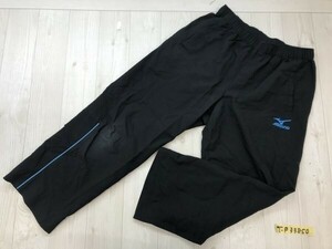 MIZUNO ミズノ メンズ ワンポイント刺繍 薄手 スポーツパンツ 大きいサイズ XL 黒