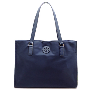 ［飯能本店］Tory Burch トリーバーチ トートバッグ キャンバス ネイビー系 レディース DH84160