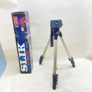 Σカメラ 三脚 SLIK TRIPOD TREPIED STATIV U5000 ビデオカメラ ブラック 黒色 撮影機器 趣味 長期保管 現状品ΣK52738