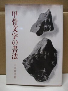 書道/甲骨文字の書法/日本習字普及協会/小川南流/1988年11月10日第2版