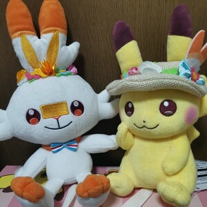 ポケモンセンター限定 Easter 2020 ヒバニー ピカチュウ ぬいぐるみ 2種セット