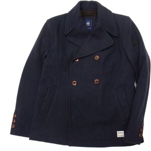 定価45.000円☆G-STAR RAW ジースターロウ Pコート メルトンウールコート メンズ 秋冬物