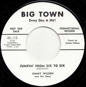 英7 Jimmy Wilson Jumpin From Six To Six / Oh! Red 45115,45123 BIG TOWN /00080