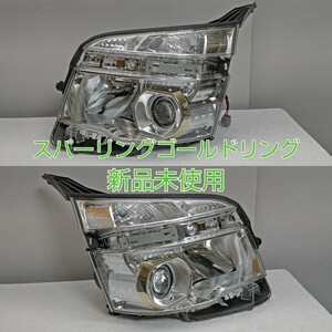 TOYOTA トヨタ VOXY ヴォクシー 70 後期 純正 HID キセノン ヘッドライト ヘッドランプ 左右 未使用品 ゴールドリングメッキ