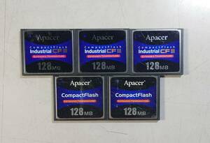 KN4855 【現状品】 Apacer CompactFlash CF 128MB 5個セット