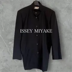 イッセイミヤケ　マオカラー　長袖　シャツ　黒　ブラック　ISSEY MIYAKE