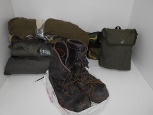 ♪自衛隊　作業服　靴　小物　セット　まとめ売り　中古　オマケ有り