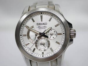 #7180 SEIKO ANANTA 6R21-00E0 SAEC009 Bright セイコー ブライツ アナンタ 裏スケ 自動巻き クロノグラフ　腕時計