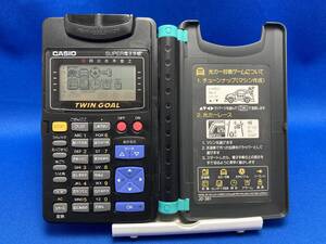 【動作品】LSIゲーム TWIN GOAL SUPER電子手帳 カシオ ゲームウォッチ LCD 携帯ゲーム CASIO レトロ