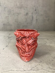 ViSE REDTAiL×BLACKBOOTS CERAMICS バイス レッドテイル 悪魔MUG マグ【Rd-Bk/黒墨割り】新品 デビル 陶器 悪魔