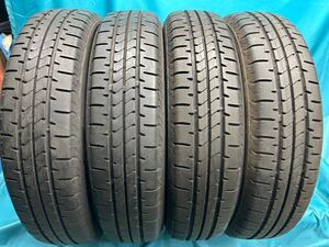 ①2023.2022年製145/80R13バリ山！中古タイヤ4本セット　ブリヂストン NEWNO ニューノ　 うっすらツブ有り 夏タイヤ