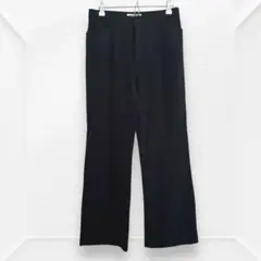 7872☆NATURAL FIT PANTS パンツ　ブラック　W64 古着