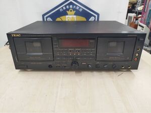 【B138】 TEAC ティアック ダブルカセットデッキ W-6000R 中古現状品☆通電確認のみ実施済み！☆