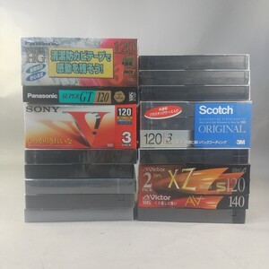 526同梱NG 未開封 未使用 VHSテープ まとめて 23本セット 120分 S-VHS ビデオテープ Panasonic Victor SONY 他 色々