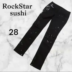 RockStar sushi　ロックスター　 バイカーデニム　ブラック　28