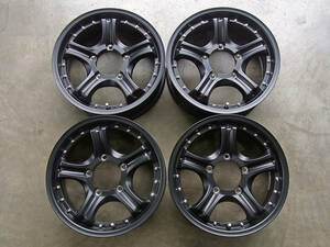 ・Lehrmeister ELBE ROAD SPOKE VR マットブラック アルミホイール ジムニー 4本 16×5.5JJ +20 PCD:139.7 5穴 ハブ径:110.5[A1955]