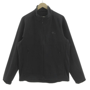 フォックスファイヤー Foxfire ダイナトレックシェル フルZIP 5113900 スタンドカラー ロゴ ブラック 黒 XL メンズ