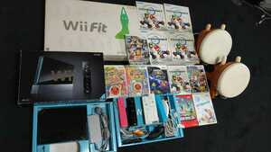 美品　wii　本体　ハンドル　4人で遊べる　マリオカート　太鼓の達人　スマブラ　美品wiifit 動作確認済み　送料無料