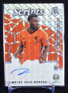 2020-21 Panini Mosaic Silver Prizm Timothy Fosu-Mensah Auto サッカー ルーキー カード FIFA Netherlands