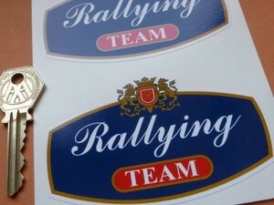 ◆送料無料◆ 海外 Rothmans Style Rallying Team ロスマンズ 100mm 2枚セット ステッカー