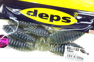 ★deps デプス BULLFLAT ブルフラット 3.8inch #124 ウォーターメロン・ライトウォーターメロン/ブルーフレーク★