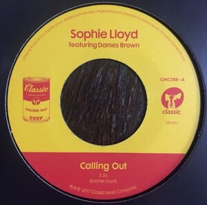 試聴あり★同梱可★Sophie Lloyd feat.Dames Brown - Calling Out [7”]ゴスペル・ソウル・ハウス人気盤！