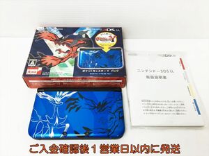 【1円】ニンテンドー3DSLL 本体 セット ポケッモンスター ゼルネアス・イベルタル ブルー 初期化/動作確認済 ソフト欠品 E03-004rm/F3