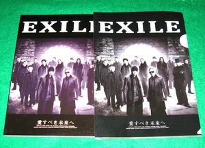 ∝11 非売品クリアファイル&A5ノート [EXILE 愛すべき未来へ]